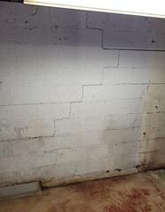 Bowing Basement Wall and Foundation Crack Repair in Barboursville, VA