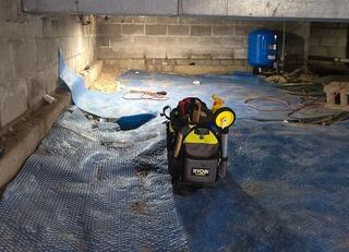 Crawl Space encapsulation in Glenwood, MD