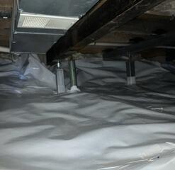 Crawl Space floor Support and encapsulation in Glenelg, MD