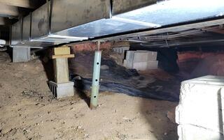 Crawl Space floor Support and encapsulation in Glenelg, MD