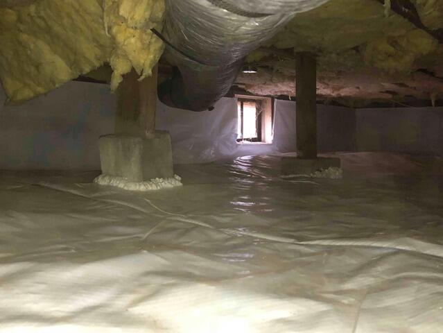 Crawl Space Encapsulation in Converse, IN - After Photo
