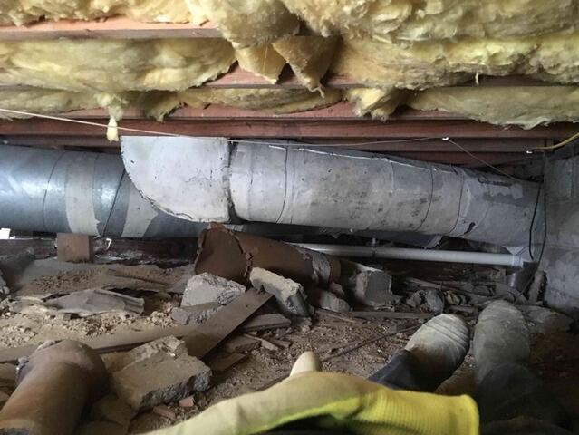 Crawl Space Encapsulation in Converse, IN - Before Photo