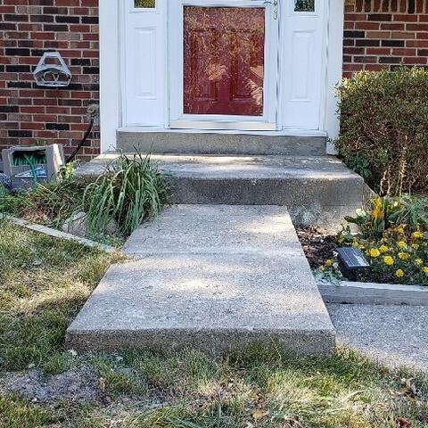Sidewalk Step Stabilization with PolyLevel, Fishers, IN