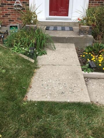 Sidewalk Step Stabilization with PolyLevel, Fishers, IN