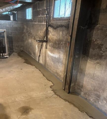 Basement Waterproofing in Rockville, IN - After Photo