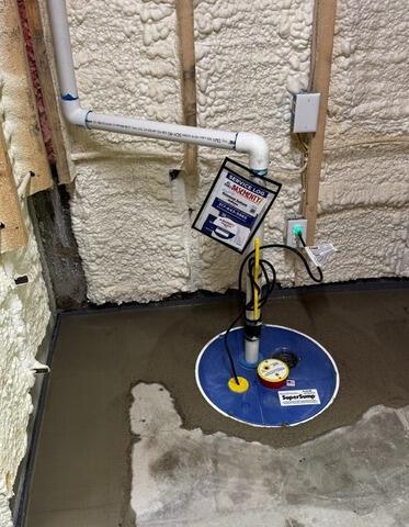 Basement Sump Pump Installation in Batesville, IN