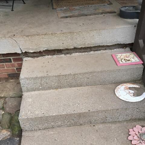 From Cracked to Secure: Concrete Repair in Mooresville - Before Photo