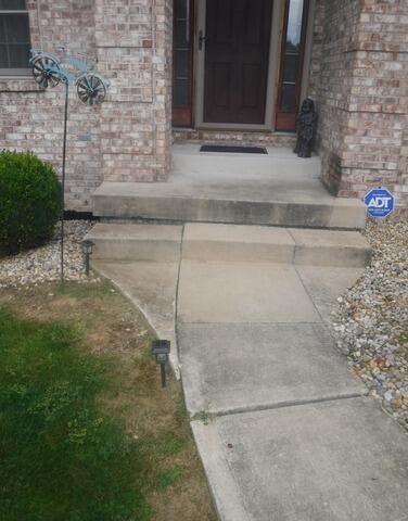 From Worn to Welcoming: Front Walkway Refresh in Martinsville - Before Photo
