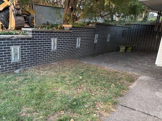 Outdoor Wall Restabilized in Indianapolis