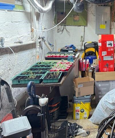 Wet Basement Repair in Bedford, IN - Before Photo