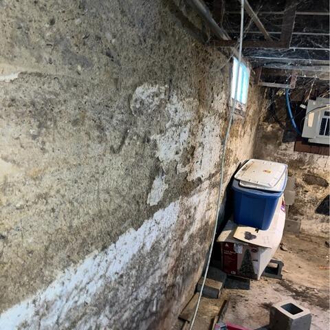Before and After: A Reinforced, Dry Basement in Huntertown - Before Photo
