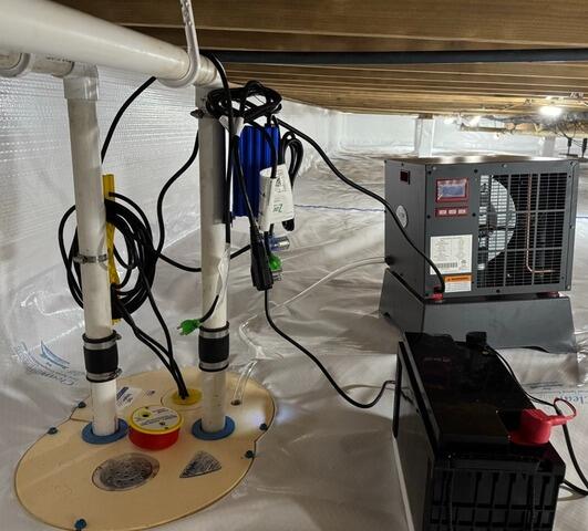 Crawl Space Encapsulation and Waterproofing in Atwood, IN - After Photo