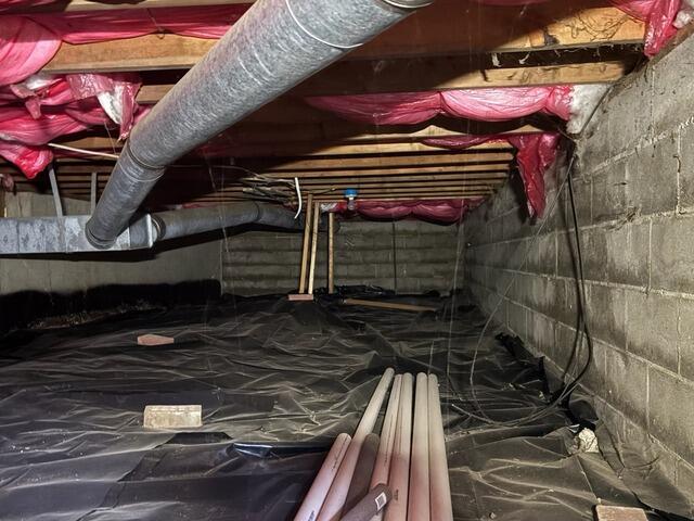 A Better‑Insulated Crawl Space in Indianapolis - Before Photo