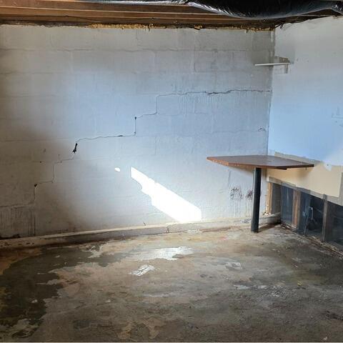 Before and After: A Dry, Stabilized Basement in Hartsville