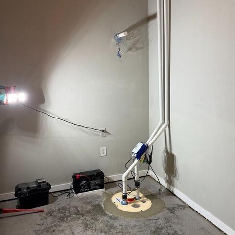 Basement Waterproofing System Installation in Carmel, IN - After Photo