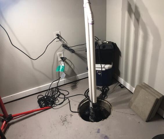 Basement Waterproofing System Installation in Carmel, IN - Before Photo
