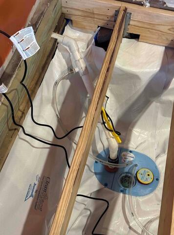Crawl Space Vapor Barrier and Sump Pump Install in Holton, IN - After Photo