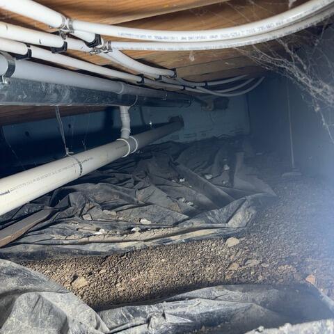 Crawl Space Insulation Upgrade in Freetown - Before Photo