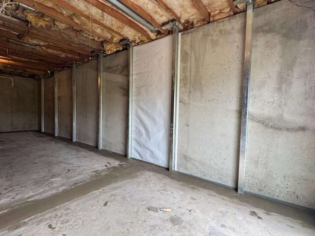 Basement Drainage System Installation in Larwill - After Photo