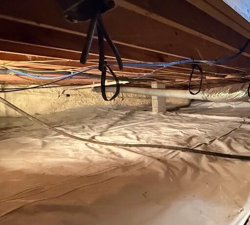 Crawl Space Vapor Barrier Replacement in Silver Lake, IN - After Photo