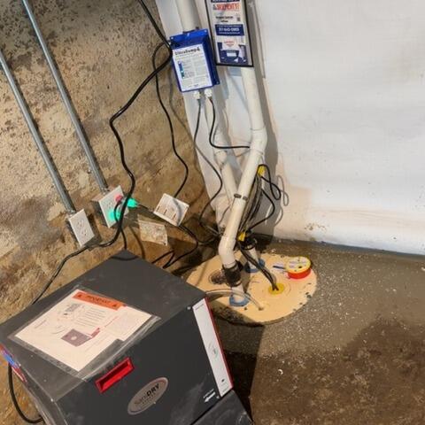 Basement Waterproofing and Moisture Control in Elwood - After Photo