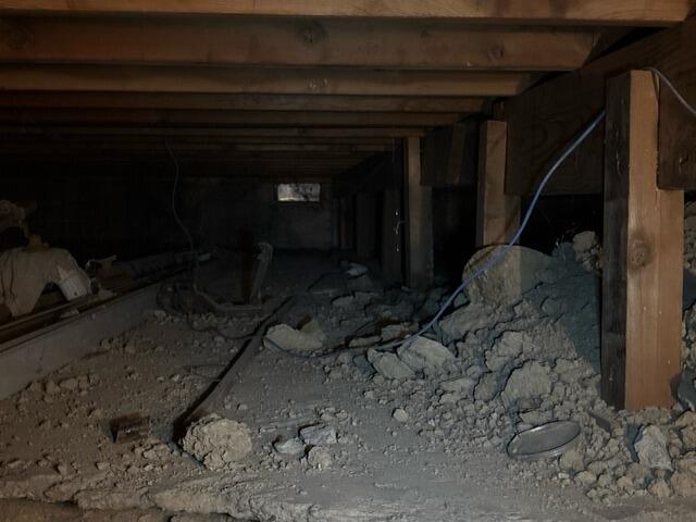 Foundation Stabilization and Crawl Space Structural Repair in Fort Wayne, IN - Before Photo