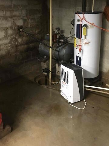 Basement Sump Pump Replacement in Bruceville, IN - Before Photo