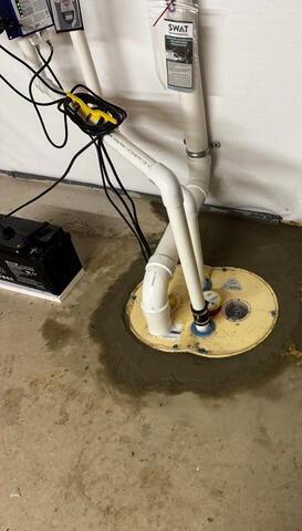 Basement Sump Pump Replacement in Waynetown, IN - After Photo