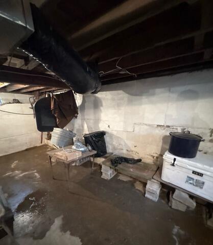 Flooded Basement in Gas City, IN - Before Photo