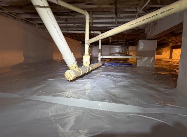 Crawl Space Encapsulation and Waterproofing in Wabash, IN - After Photo