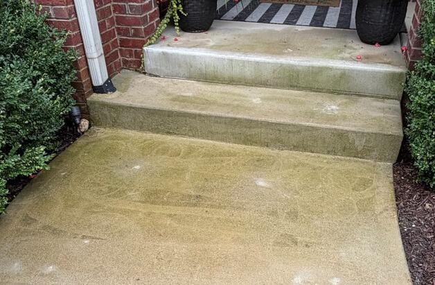 Concrete Front Porch Leveling in Greenfield, IN - After Photo