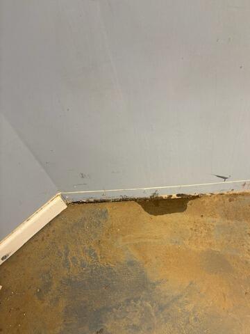 Basement Waterproofing  a Finished Basement in Lizton, IN - Before Photo