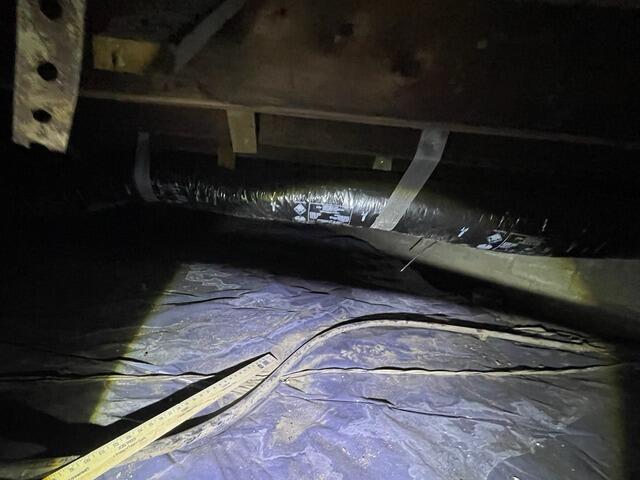 Crawl Space Encapsulation in Morristown, IN - Before Photo