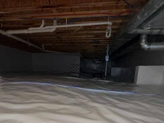 Crawl Space Encapsulation and Moisture Control in Zionsville - After Photo
