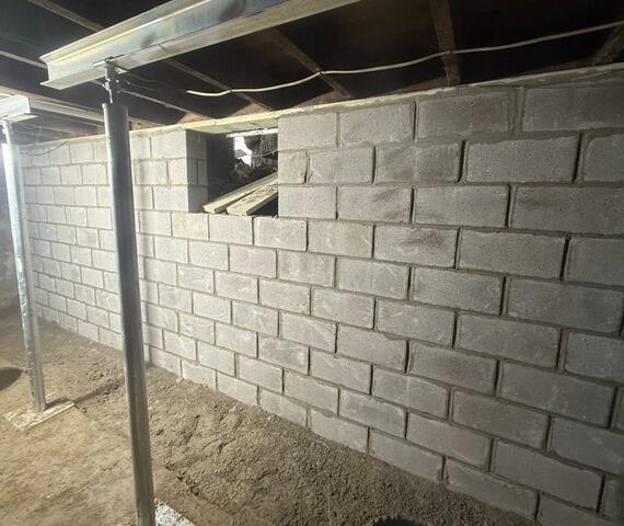 Foundation Wall Failure in Syracuse, Indiana - After Photo