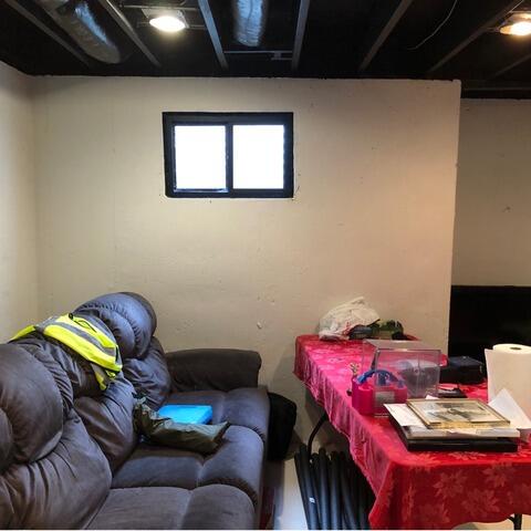 Egress Window and Basement Entry Installation in Brownsburg, IN - Before Photo