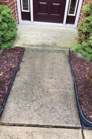 Concrete Sidewalk Leveling in New Palestine, IN - Before Photo