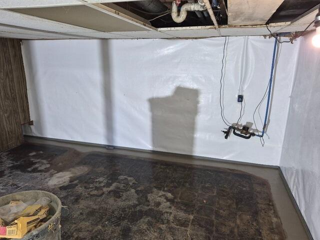 Basement Waterproofing System Installation in Indianapolis, IN - After Photo