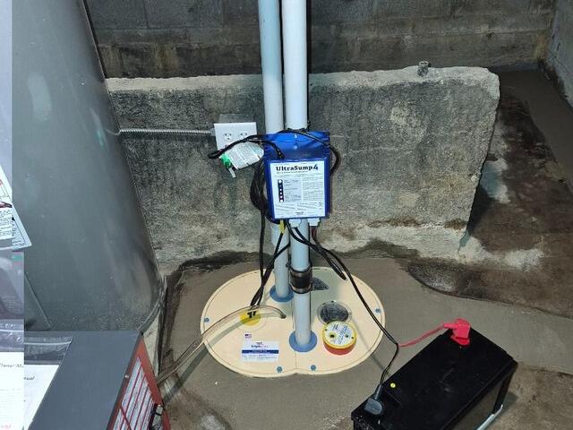Basement Waterproofing System Installation in Indianapolis, IN - After Photo