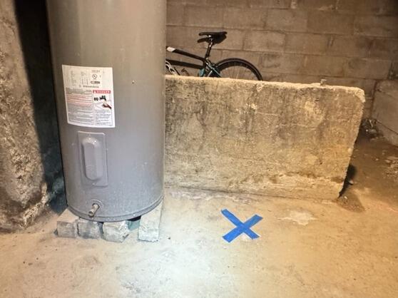 Basement Waterproofing System Installation in Indianapolis, IN - Before Photo