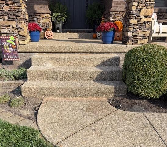 Front Porch Concrete Leveling in Avon, IN - After Photo