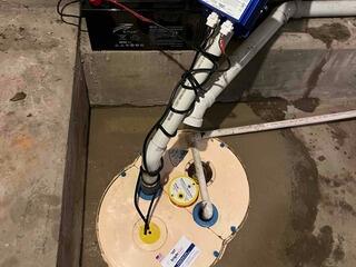Basement Waterproofing System Installation in Spencerville, IN