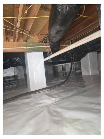 Crawl Space Encapsulation and Moisture Barrier Installation - Raleigh, NC - After Photo