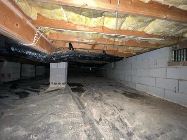 Crawl Space Encapsulation and Moisture Barrier Installation - Raleigh, NC - Before Photo