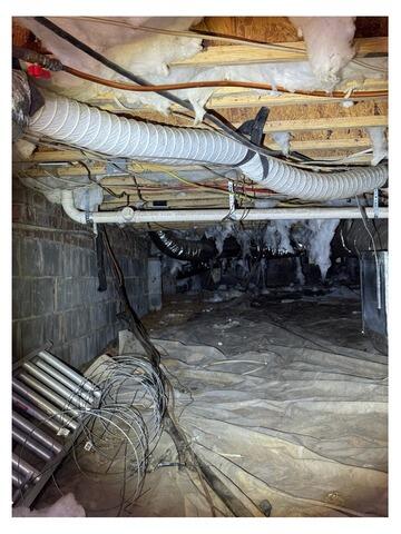 Greensboro, NC Crawl Space Encapsulation with SaniDry Sedona - From Damp & Cluttered to Clean & Healthy