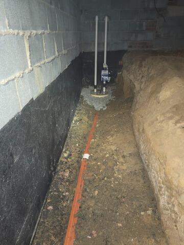 Pittsboro, NC Crawl Space Waterproofing and Encapsulation with Smart Drainage System