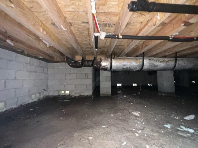 Crawl Space Transformation in Columbia, NC - From Damp and Dirty to Clean and Protected - Before Photo