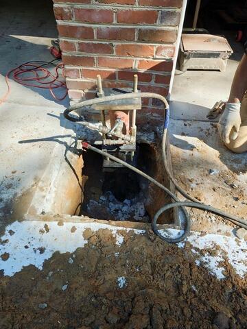 Foundation Support and Concrete Repair - Winston-Salem, NC - Before Photo