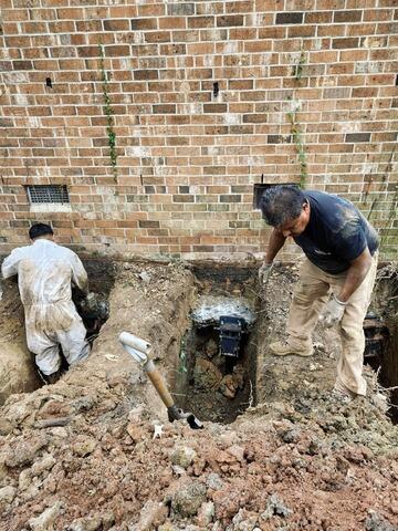 Helical Pier Foundation Repair in Durham, NC - Before Photo