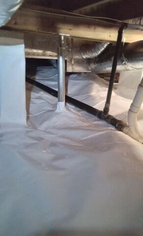 SmartJack Support and Crawl Space Encapsulation - New London, NC - After Photo